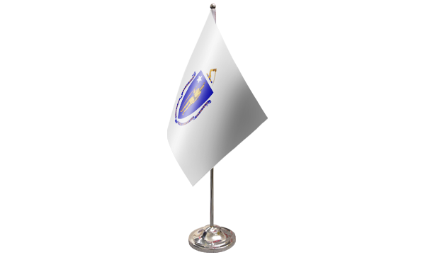 Massachusetts Satin Table Flag